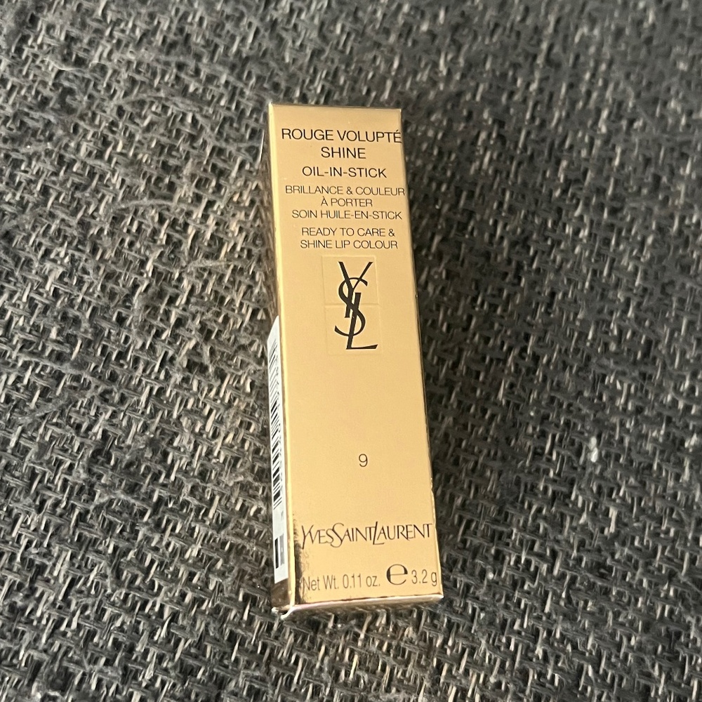 *Brand New!* YSL Rouge Volute Shine 09 Nude Sheer Oil-in-Stick Lipstick/Lip Balm